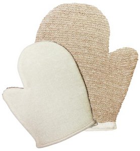 Elastischer Jutehandschuh – Braun