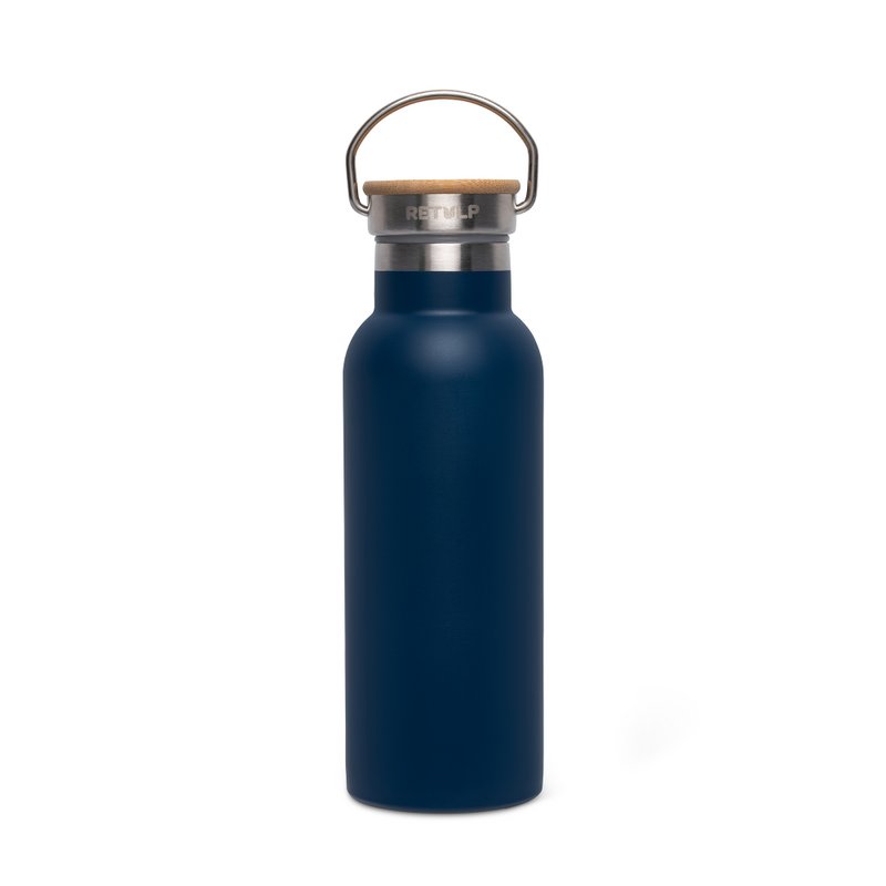 Botella termo antigoteo de doble pared 500 ml Azul