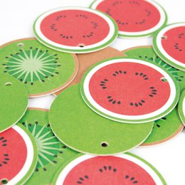 100 pieces of gift tags watermelon