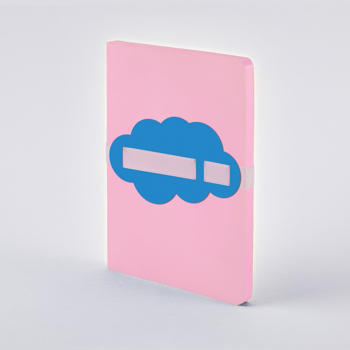 Voyager L Light - Cloud  | Notebook A5+ | Dotted Journal | 3,5mm dot grid | 176 numbered pages | 120g Premium-Paper | leather rosé | with pen and smartphone holder Cloud  |  produced in Germany 