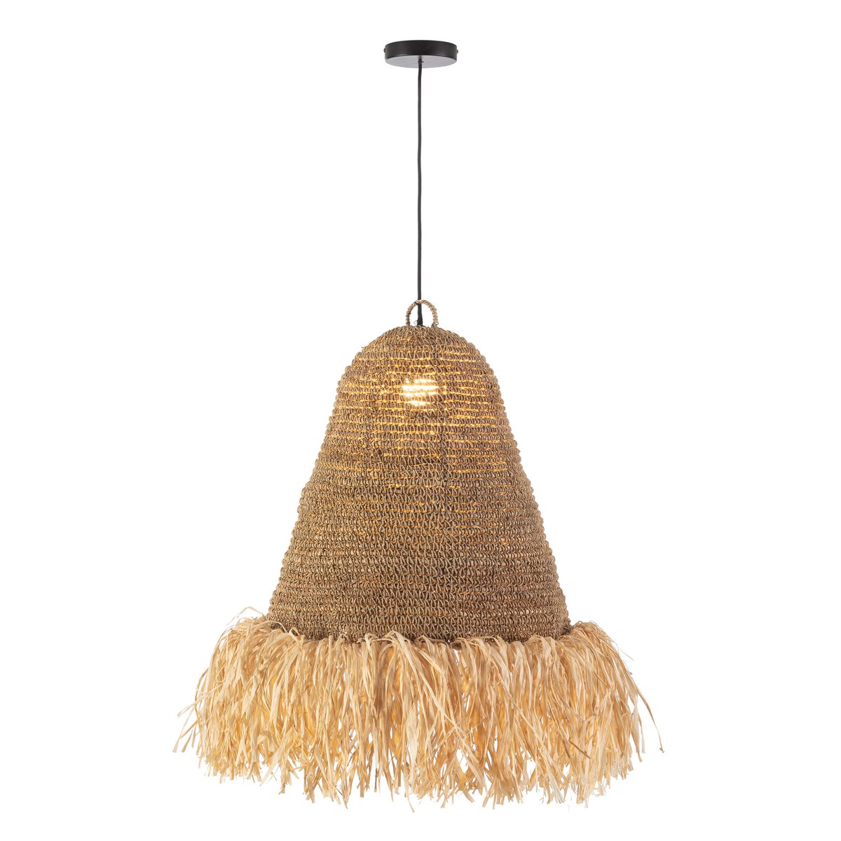 LÁMPARA DE TECHO 50X50X52/200 SISAL NATURAL TH7985000