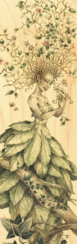 MARQUE PAGE BOIS DAME NATURE