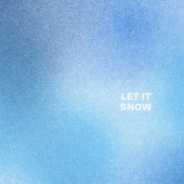 Risographie Postkarte – Let It Snow – DIN A6