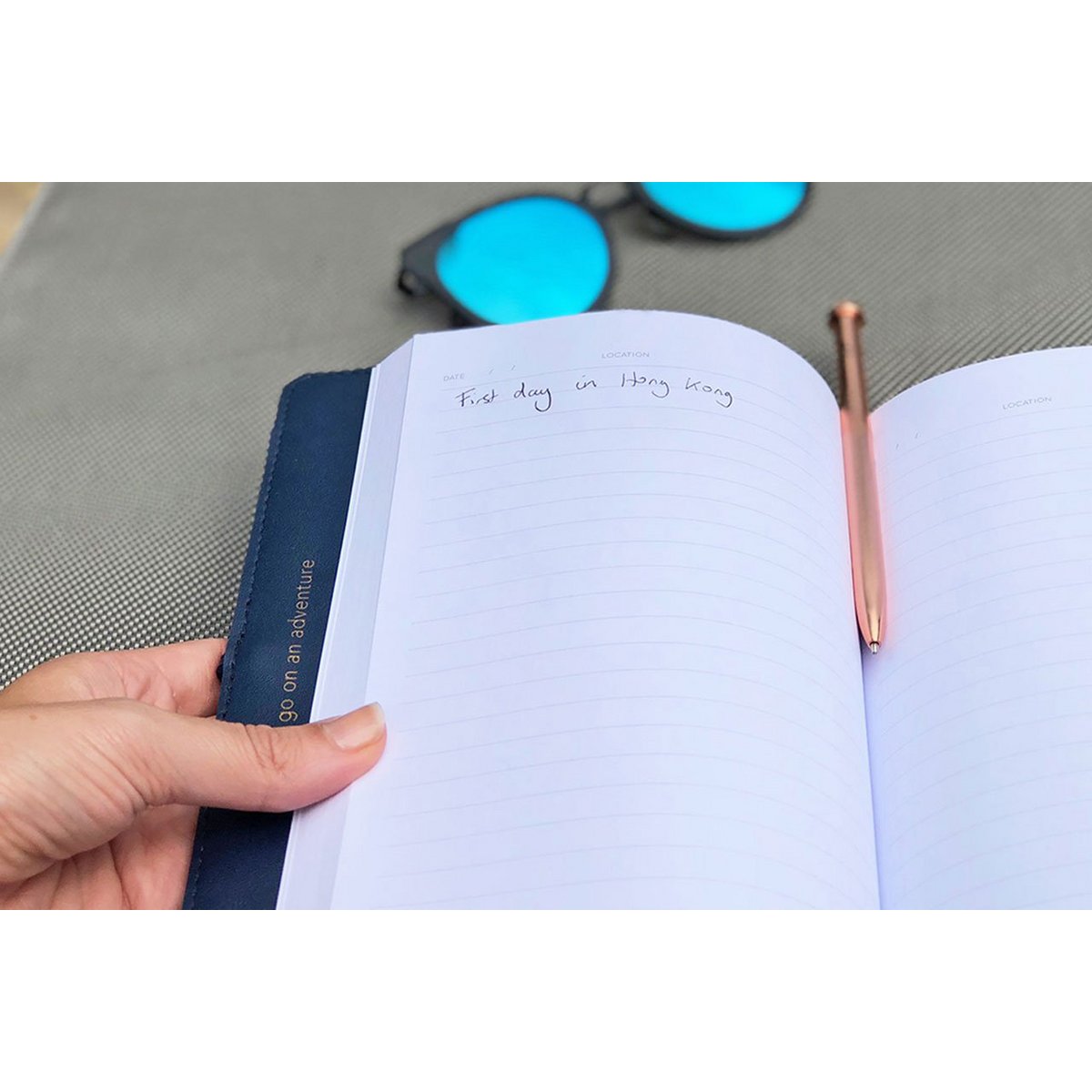 Cahier de voyage Stitch Navy