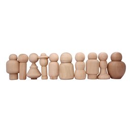 PERSONAGGI IN LEGNO - FANTASIA -
7 cm - 10 pz - 1 colore