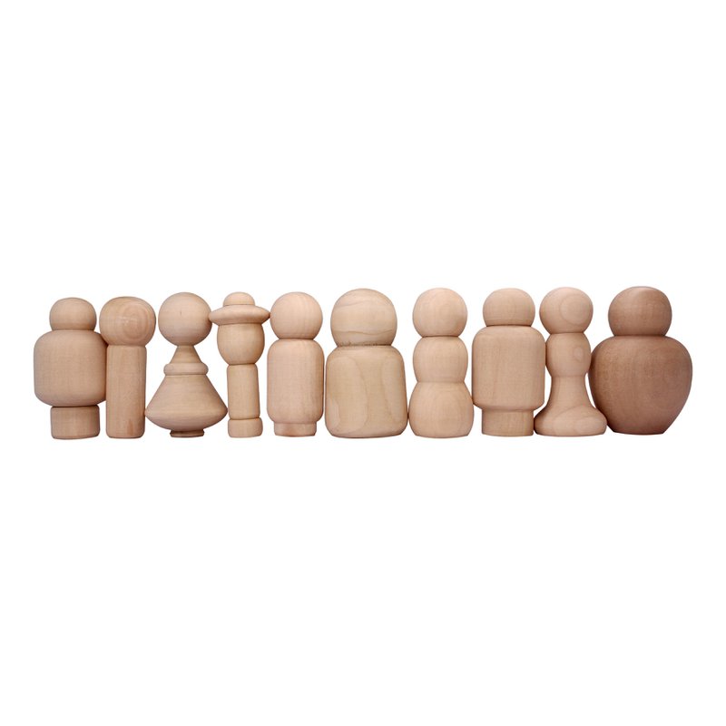 PERSONAGGI IN LEGNO - FANTASIA -
7 cm - 10 pz - 1 colore