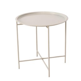 Boltze Home Dienbladtafel metaal beige