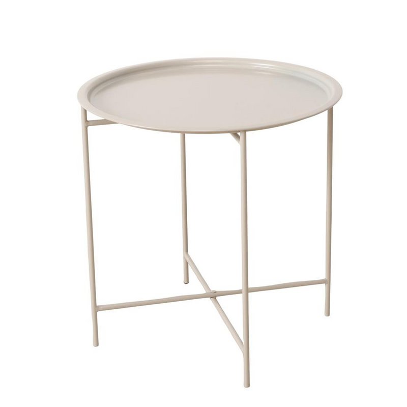 Boltze Home Dienbladtafel metaal beige