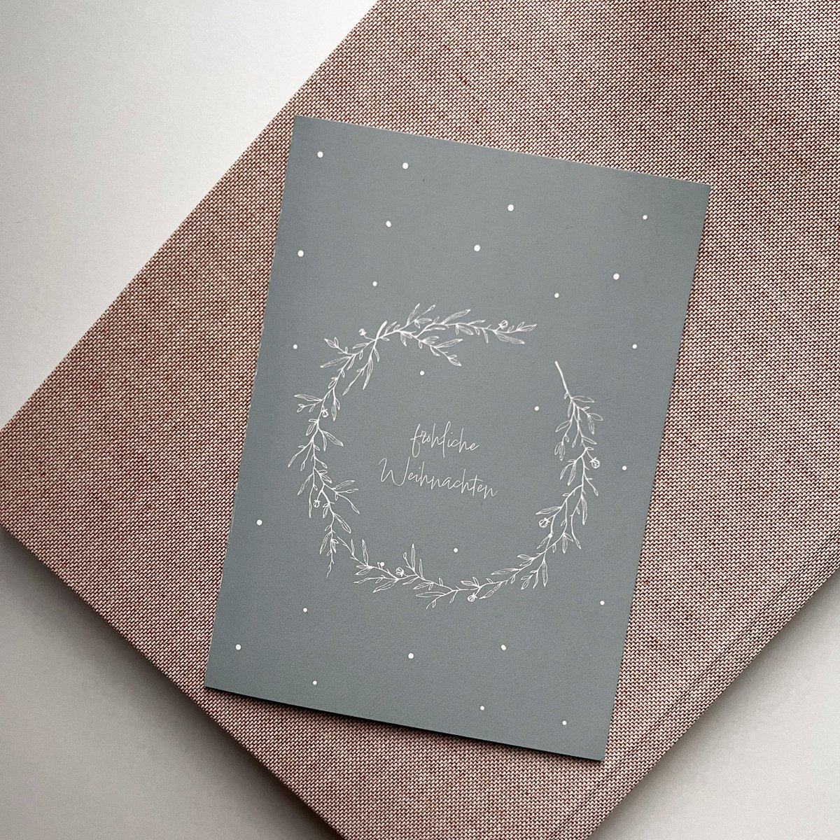 Christmas card Merry Christmas with envelope