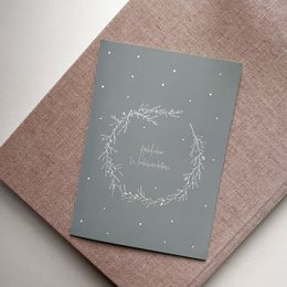 Weihnachtskarte fröhliche Weihnachten mit Umschlag