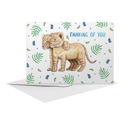 10 tarjetas de felicitación Take Care - juego con sobre incluido - tarjetas dobladas en una caja - formato A6 - ilustraciones pintadas por Mies