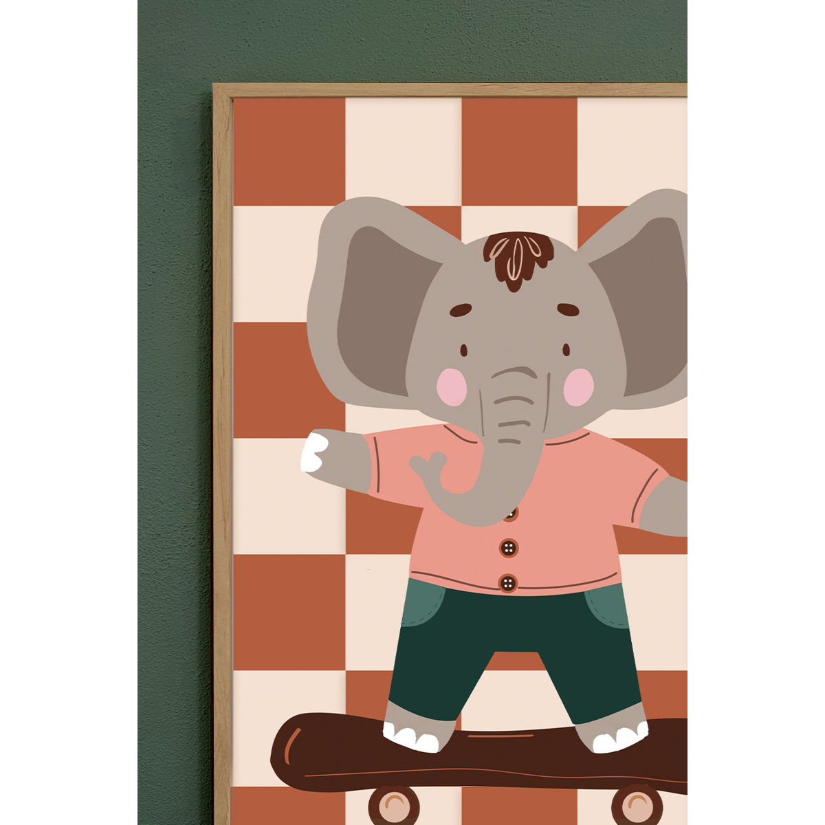 Plakat børneværelse - Elephant Ollie