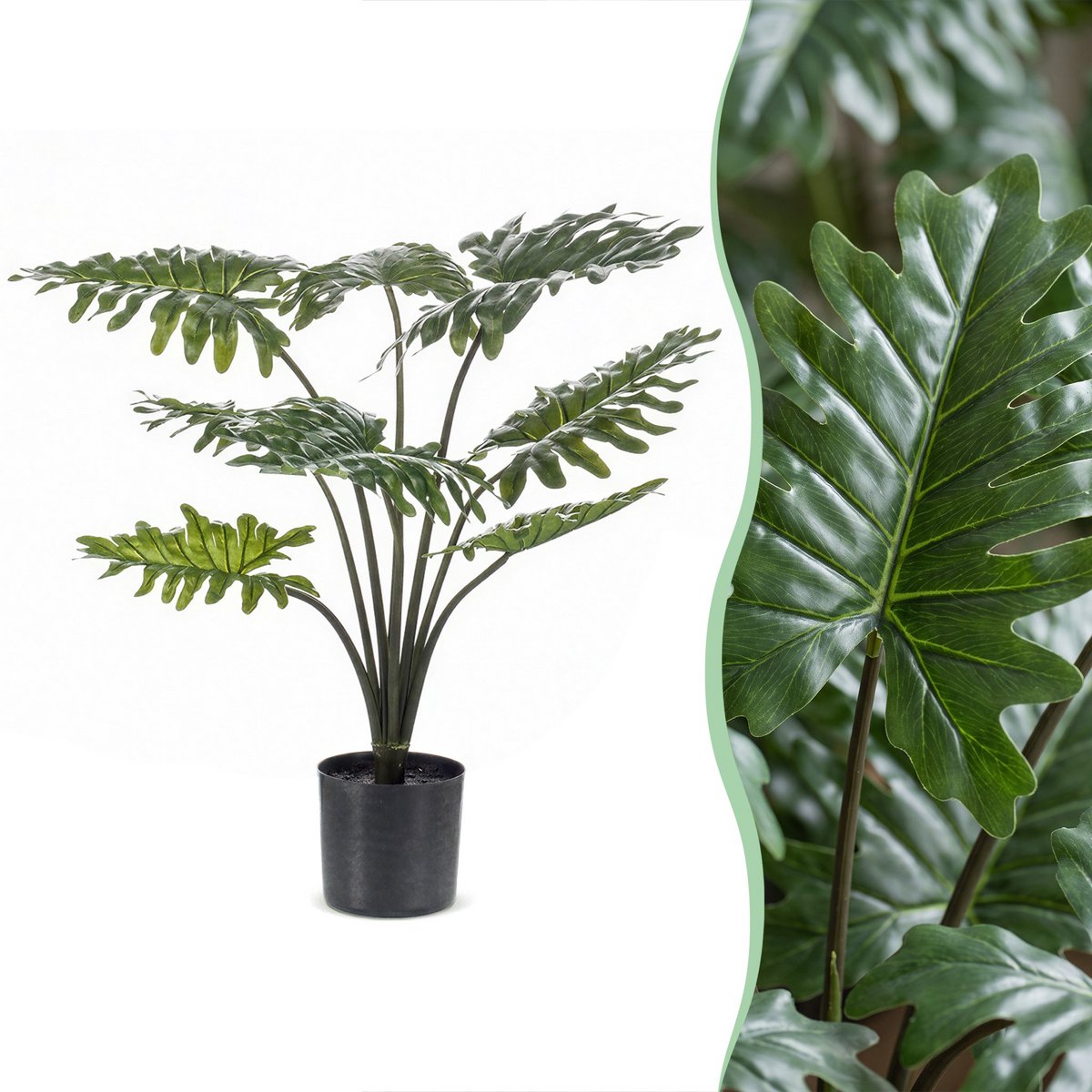 Kunstplant - Philodendron - 60 cm