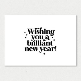 Christmas card | Wishing you a brilliant new year