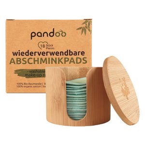 Make-up removal pads made from organic cotton | Includes wash bag and storage box