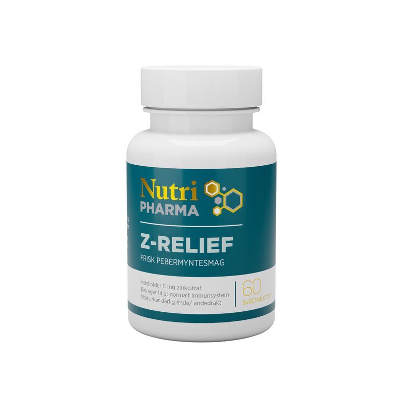 Nutripharma, Z-RELIEF - 60 Sugetabletter