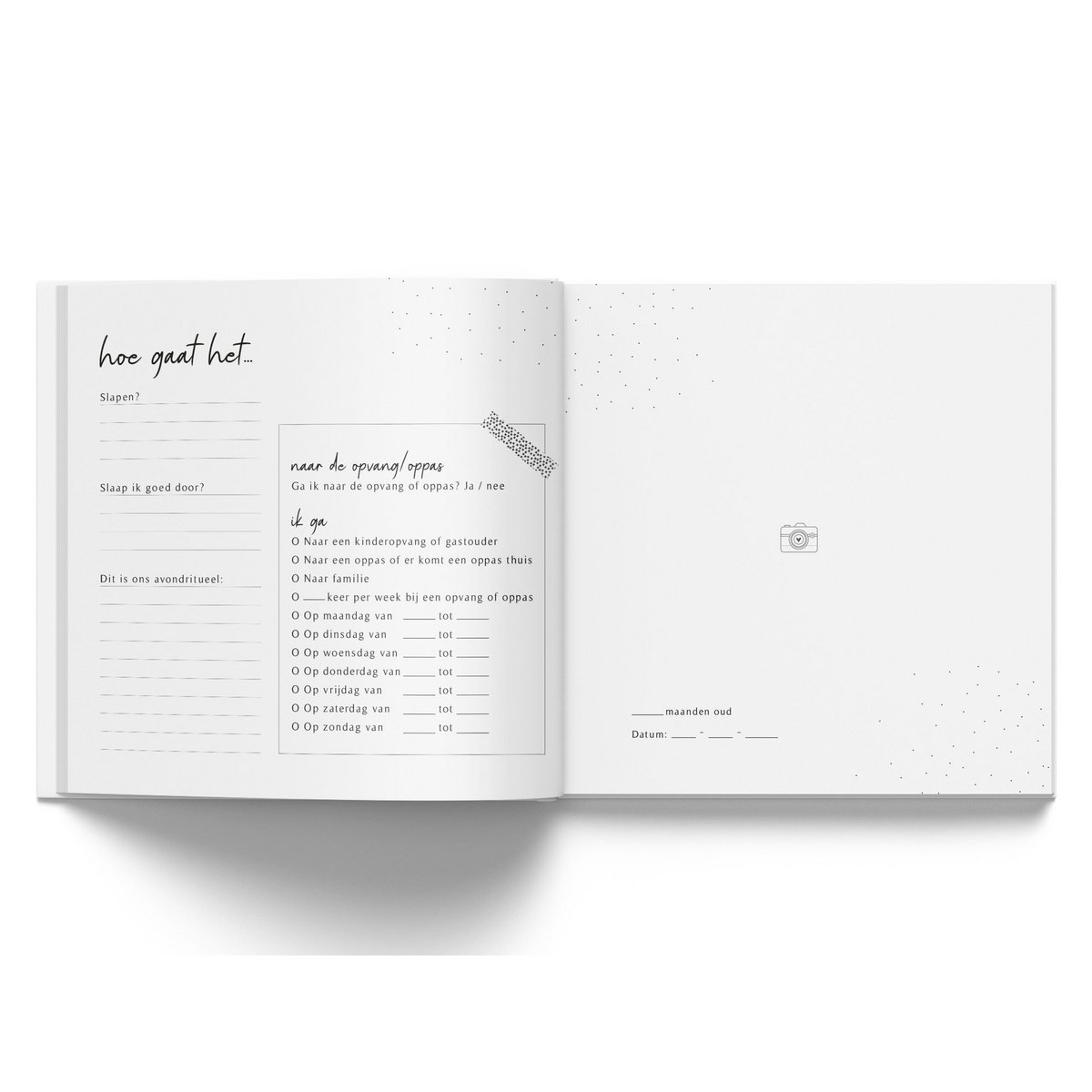 Fyllbooks Babybuch „Mein erstes Jahr“ – Leinen Taupe
