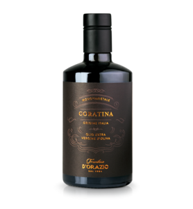 Italiaanse Coratina olijfolie 0.5L.