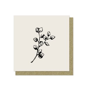Luxe wenskaart | Kerst | Eucalyptus | Kerstkaart | Nieuwjaarskaart
