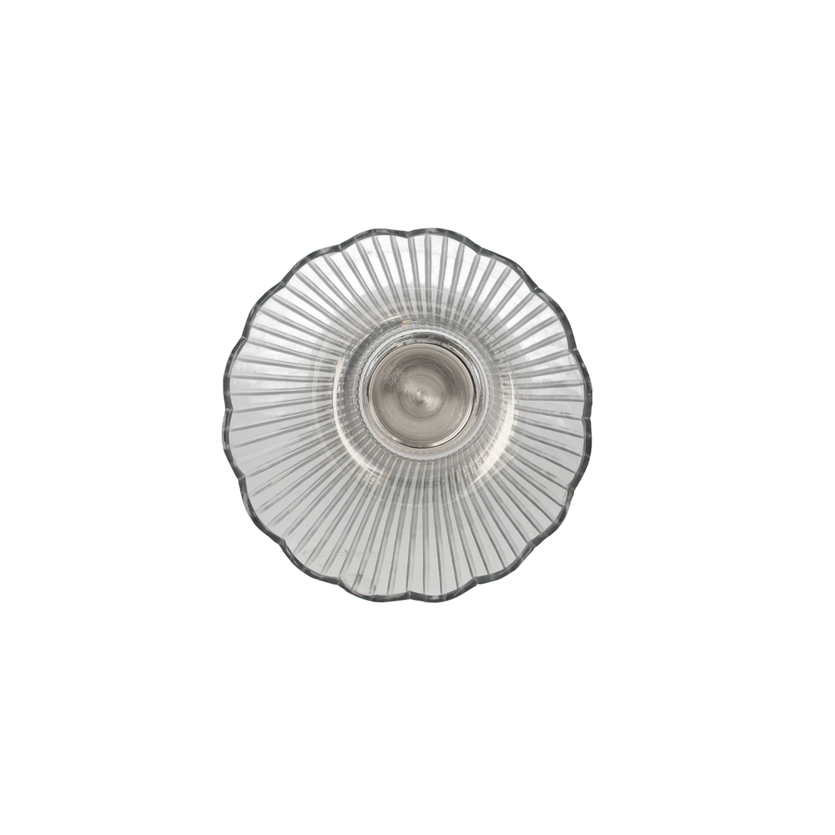 Crystal candle holder cup h 26x14 cm
