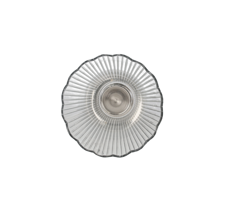 Crystal candle holder cup h 26x14 cm