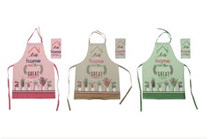 DELANTAL SET 2 ALGODON 60X0,5X80 MACETAS 3 SURT. PC190797