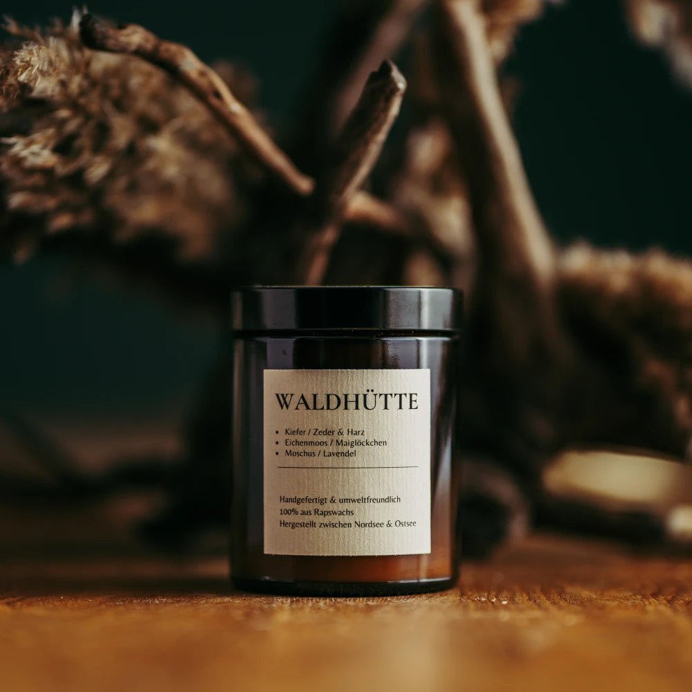 Scented candle forest hut