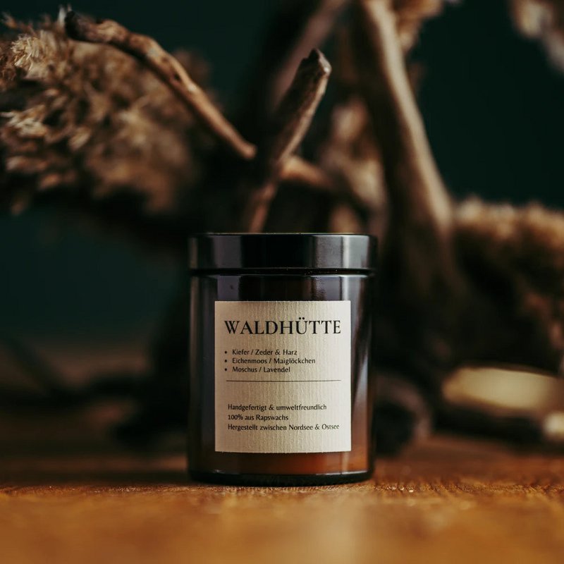 Scented candle forest hut