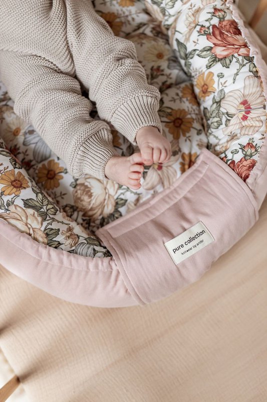 Nid d'enfant OLIVIER - 100% coton - rose