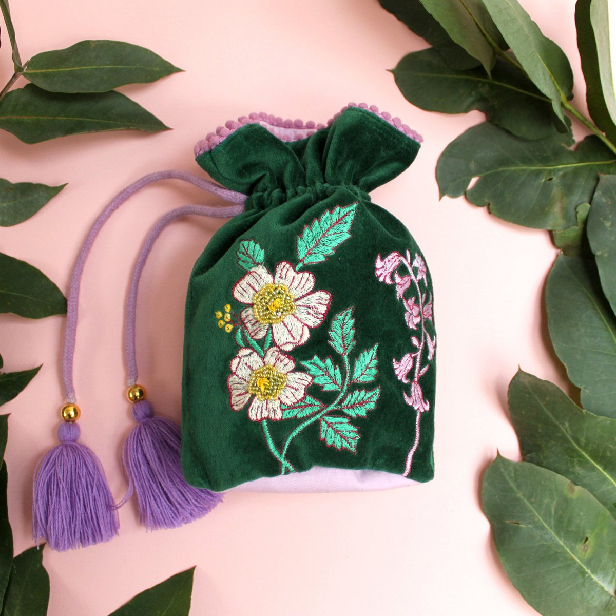 Posy Teal Beutel mit Kordelzug