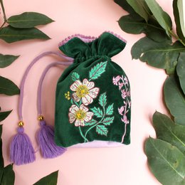 Posy Teal Beutel mit Kordelzug