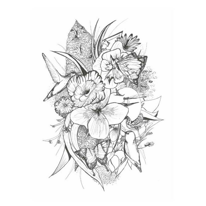 16 cards A5 Coloring poster book 1