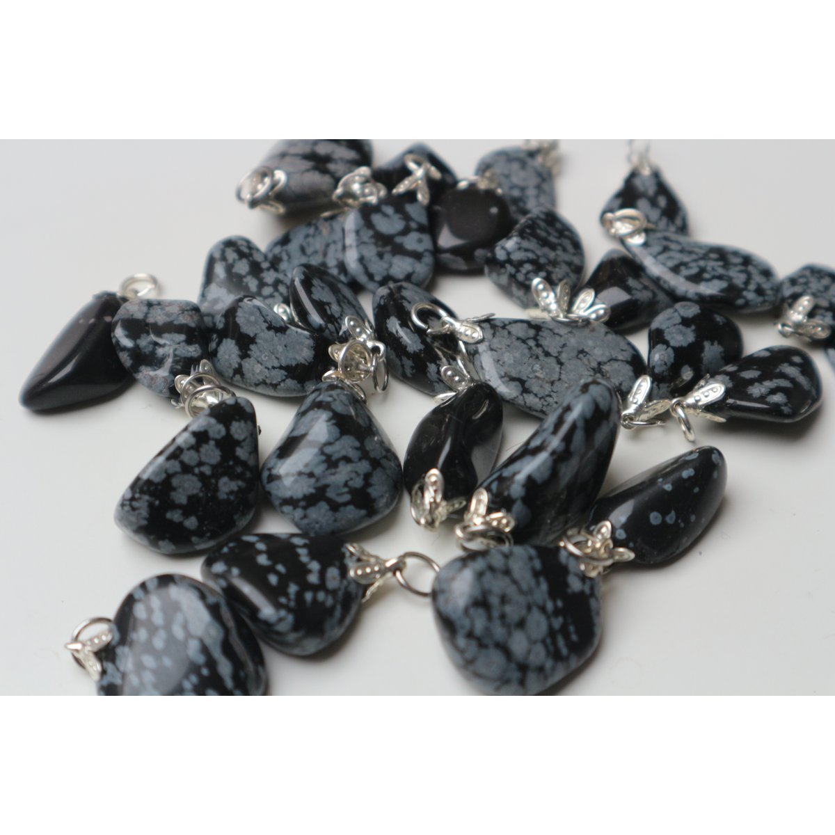 Snowflake Obsidian vedhæng