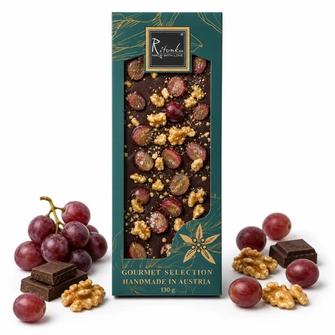 GOURMET dark chocolate, grapes, walnut 130g