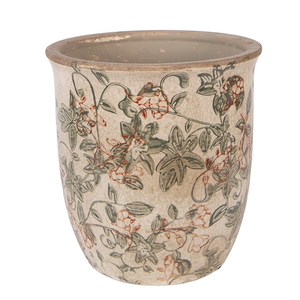 Bloempot Ø 15x15 cm Beige Keramiek