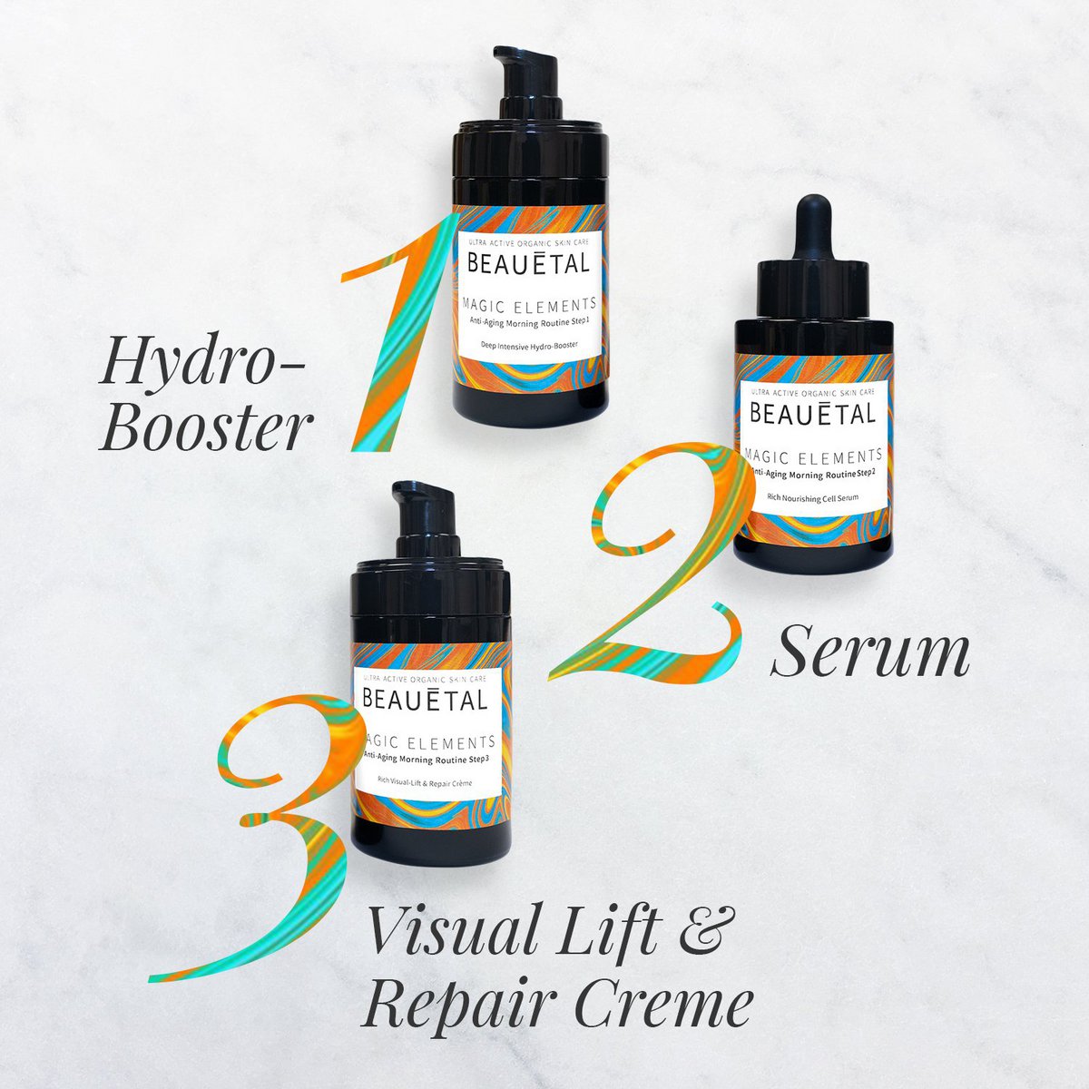 MAGIC ELEMENTS. 3-Phasen-Anti-Aging-Kur. Bio-Wirk-Kosmetik