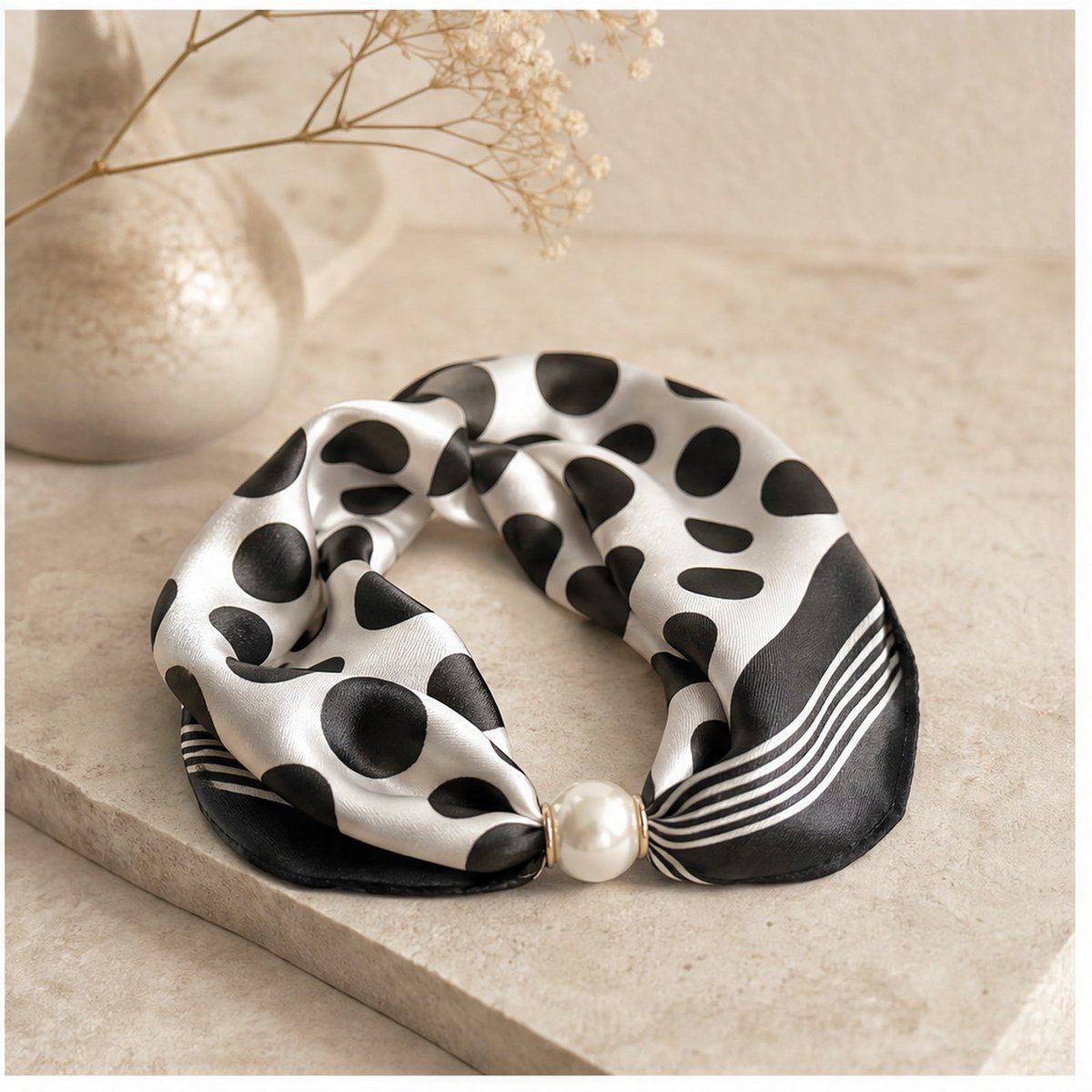 HS Pearl Scarf Dot Print - Multiple Colors