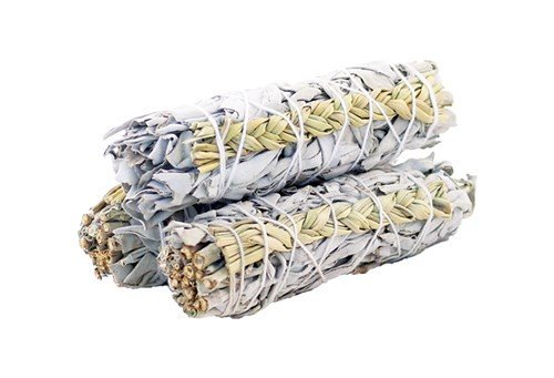White Sage & Sweetgrass for Harmony 10 cm