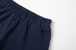 Shorts blu navy per neonata con volant BGV66613