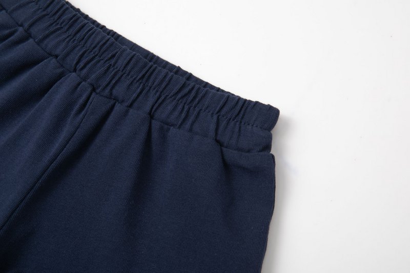 Shorts blu navy per neonata con volant BGV66613