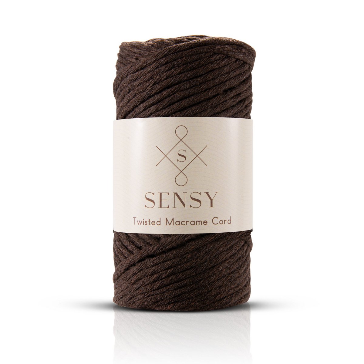 Sensy Premium 3 mm - cordoncino macramè a filo singolo in cotone riciclato al 100%.