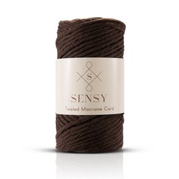 Sensy Premium 3 mm - cordoncino macramè a filo singolo in cotone riciclato al 100%.