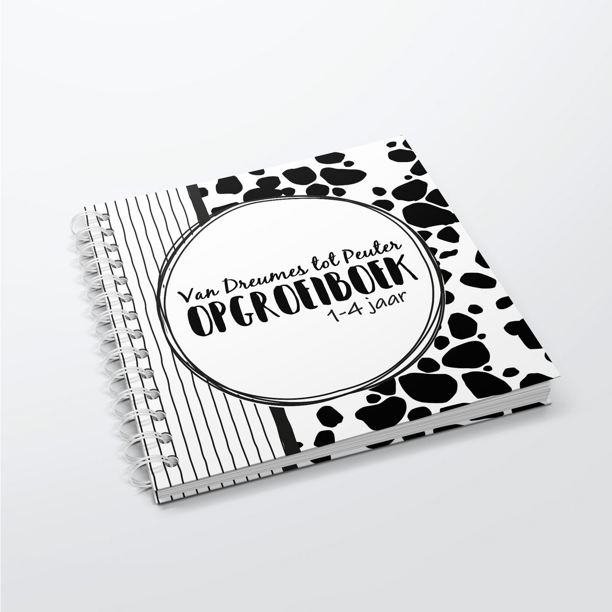 Fill-in book SilliBeads - My From Toddler to Toddler Growing Up Book - Hardcover Wire-o (BLACK/WHITE SERIES)