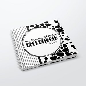 Fill-in book SilliBeads - My From Toddler to Toddler Growing Up Book - Hardcover Wire-o (BLACK/WHITE SERIES)