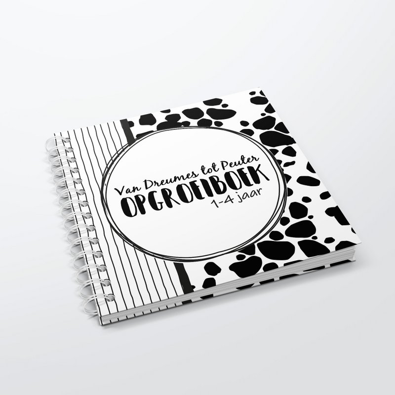 Fill-in book SilliBeads - My From Toddler to Toddler Growing Up Book - Hardcover Wire-o (BLACK/WHITE SERIES)