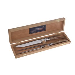 Laguiole Heritage Carving Box i Pakka Wood – 2 stk