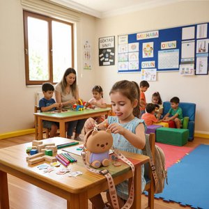 Ogi Mogi Toys Baby Bear Bunte runde Umhängetasche