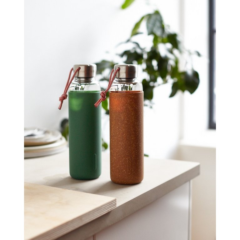 Black+Blum Glass Water Bottle - Waterfles glas - 0.6Ltr