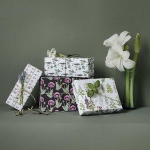 GIFTWRAPPING PAPER - BLOOMING SPRING - RECYCLE 4 SHEETS