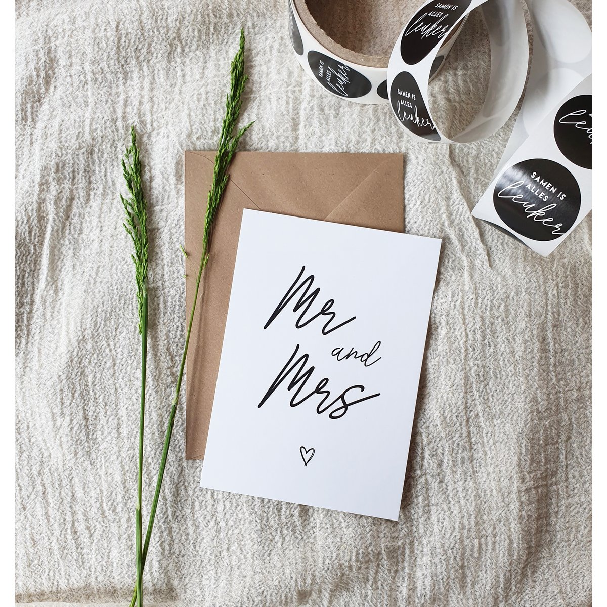 A6 Ansichtkaart || Mr & Mrs